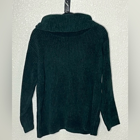 Ellen Tracy Company Green Turtleneck Sweater Sz Oversized Small - Picture 1 of 6